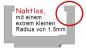 Mobile Preview: Schiebetür Modell Line 5 - Zarge eckige Kante