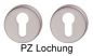 Preview: Rosettengarnitur Drückergarnitur Helgoland wahlweise BB, PZ, WC oder Garnitur Knopf/Drücker PZ