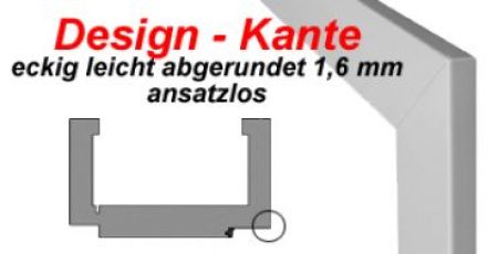 Brandschutztür T30 inkl. Holzumfassungszarge CPL Weißlack 9010 Designkante