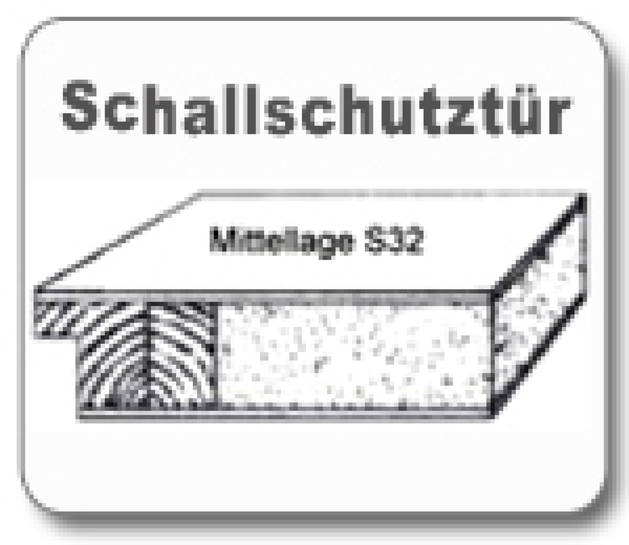 Wohnungseingangstür S 32 Echtholz inkl. Zarge  Klimaklasse III - eckige Kante