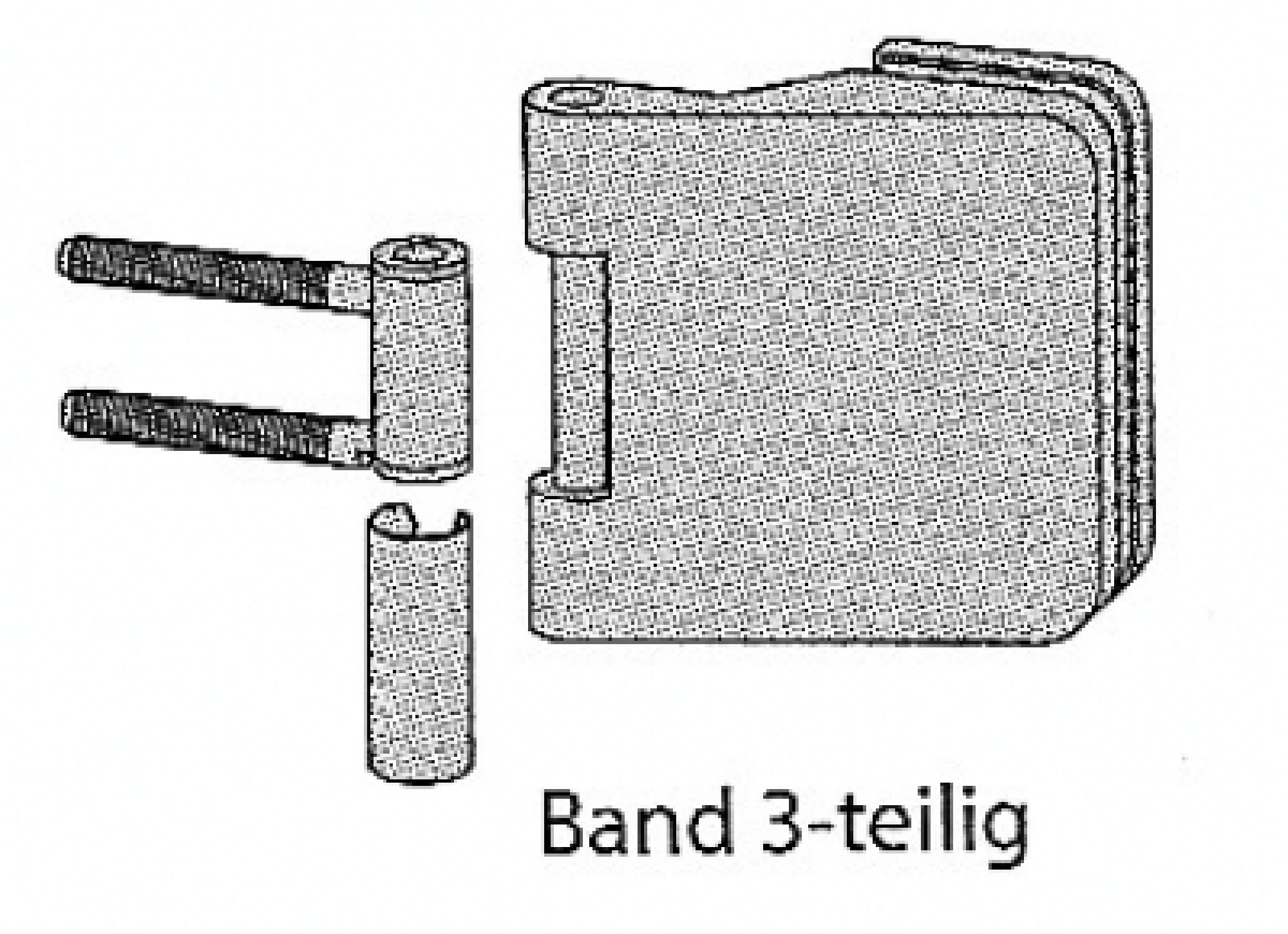 Bänder 3-teilig (Paar 2 Stck.)