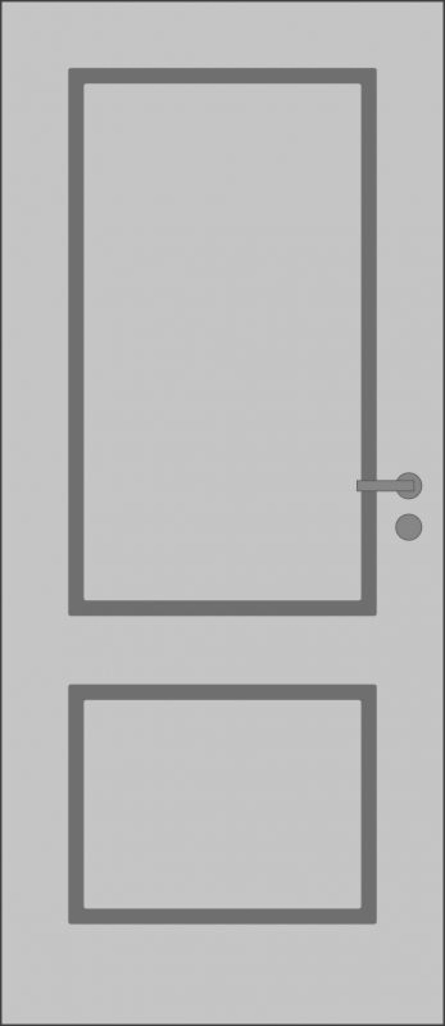 Wohnungseingngstür Modell Amrum F 2KS, S32 in Klima III - Weißlack